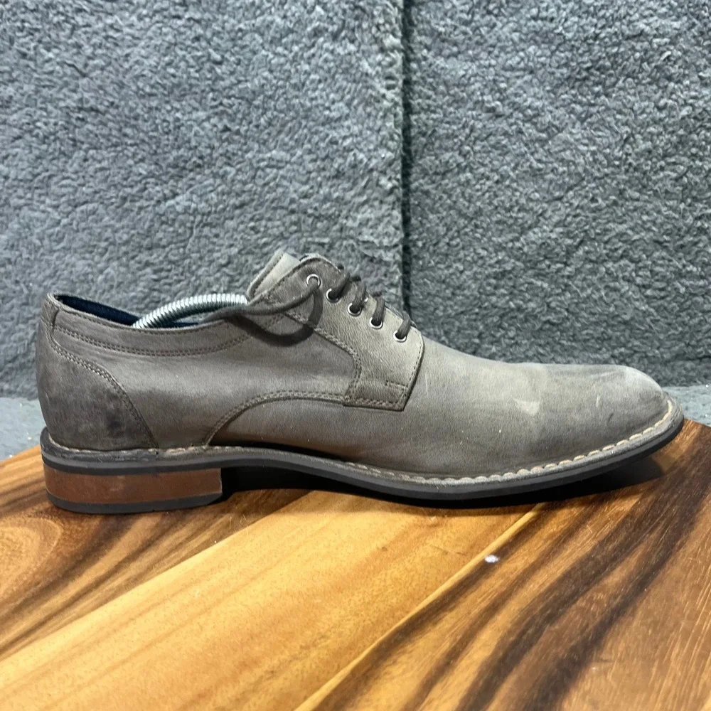 Men's Gray Suede Leather Dress Shoes Lace Up Derby Chukka Boots Nike Air Size 11